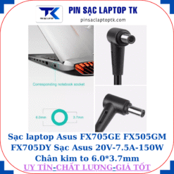 Sạc laptop Asus FX705GE FX505GM FX705DY Sạc Asus 20V-7.5A-150W Chân kim to 6.0*3.7mm