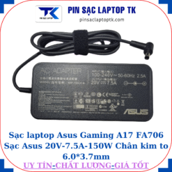 Sạc Asus Gaming A17 FA706 Sạc Asus 20V-7.5A-150W, củ sạc