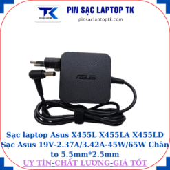 Sạc Asus X455L X455LA X455LD Sạc Asus 19V-2.37A/3.42A-45W/65W Chân to 5.5mm*2.5mm, 45W vuông