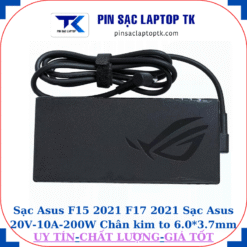 Sạc laptop Asus F15-2021 F17-2021 Sạc Asus 20V-10A-200W Chân kim to 6.0*3.7mm