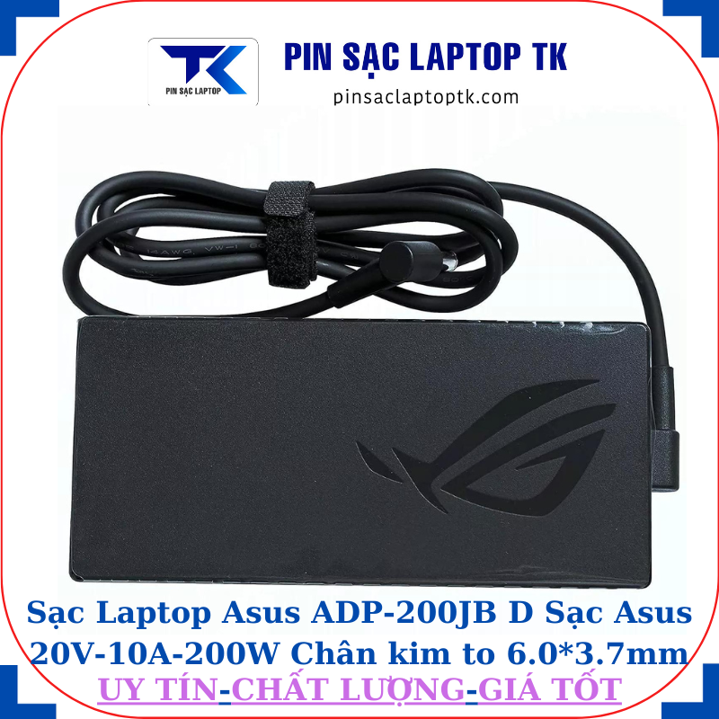 Sạc laptop Asus TUF Gaming A15 2021 Sạc Asus 20V-10A-200W Chân kim to 6.0*3.7mm