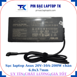Sạc laptop Asus 20V 10A 200W chân 6.0x3.7mm, củ sạc