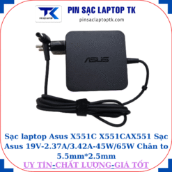 Sạc Asus X551C X551CA X551 Sạc Asus 19V-2.37A/3.42A-45W/65W Chân to 5.5mm*2.5mm, 65W vuông