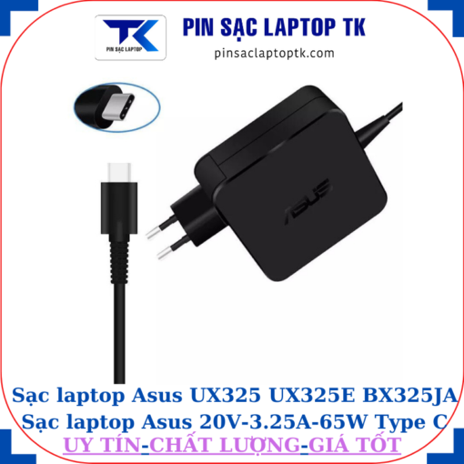 Sạc laptop Asus UX325 UX325E BX325JA Sạc Asus 20V-3.25A-65W Type C