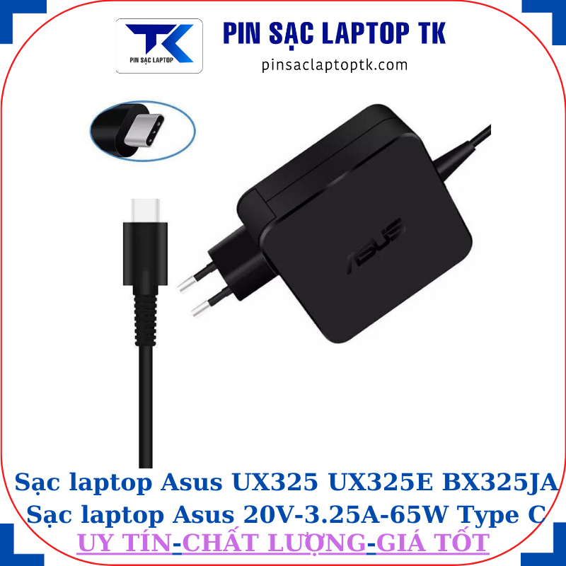 Sạc laptop Asus UX325 UX325E BX325JA Sạc Asus 20V-3.25A-65W Type C