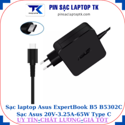 Sạc laptop Asus ExpertBook B5 B5302C Sạc Asus 20V-3.25A-65W Type C