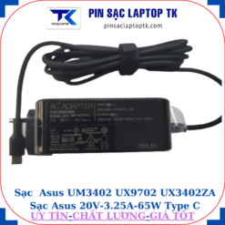 Sạc Asus UM3402 UX9702 UX3402ZA Sạc Asus 20V-3.25A-65W Type C, thông số sạc