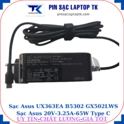 Sạc Asus UX363EA B5302 GX502LWS Sạc Asus 20V-3.25A-65W Type C, thông số sạc