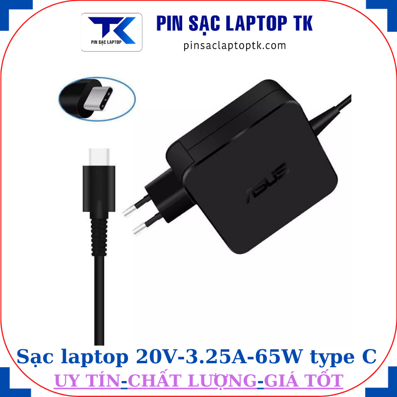 Sạc laptop 20V-3.25A-65W type C