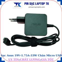Sạc Asus 19V 1.75A 33W Chân Micro-USB, logo Asus dập chìm