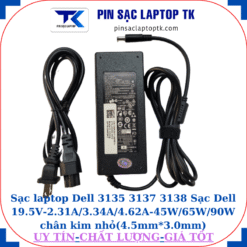 Sạc Dell 3135 3137 3138 Sạc Dell 19.5V-2.31A/3.34A/4.62A-45W/65W/90W chân kim nhỏ(4.5mm*3.0mm), sạc 90W