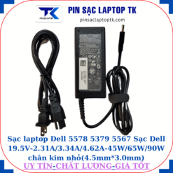 Sạc Dell 5578 5379 5567 Sạc Dell 19.5V-2.31A/3.34A/4.62A-45W/65W/90W chân kim nhỏ(4.5mm*3.0mm), sạc 65W