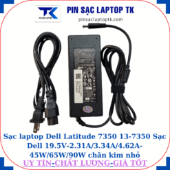 Sạc Dell Latitude 7350 13-7350 Sạc Dell 19.5V-2.31A/3.34A/4.62A-45W/65W/90W chân kim nhỏ(4.5mm*3.0mm) Sạc 90W