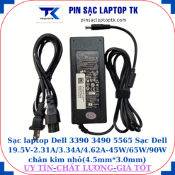 Sạc Dell 3390 3490 5565 Sạc Dell 19.5V-2.31A/3.34A/4.62A-45W/65W/90W chân kim nhỏ(4.5mm*3.0mm), Sạc 90W