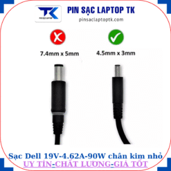 Sạc Dell 19V-4.62A-90W chân kim nhỏ