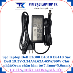 Sạc Dell E4300 E4310 E6410 Sạc Dell 19.5V-3.34A/4.62A-65W/90W Chữ nhật/Ovan chân kim to(7.4mm*5.0mm), sạc 65W chữ nhật