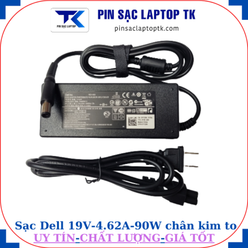 Sạc Dell 19.5V 4.62A 90W Ovan chân kim to(7.4mm*5.0mm)