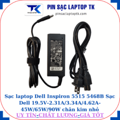 Sạc Dell Inspiron 5515 5468B Sạc Dell 19.5V-2.31A/3.34A/4.62A-45W/65W/90W chân kim nhỏ(4.5mm*3.0mm), sạc dell 45W