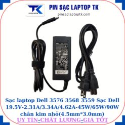 Sạc Dell 3576 3568 3559 Sạc Dell 19.5V-2.31A/3.34A/4.62A-45W/65W/90W chân kim nhỏ(4.5mm*3.0mm), sạc 45W
