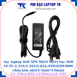 Sạc Dell XPS 9Q23 9Q33 Sạc Dell 19.5V-2.31A/3.34A/4.62A-45W/65W/90W chân kim nhỏ(4.5mm*3.0mm), Sạc 45W