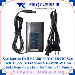 Sạc Dell E4300 E4310 E6410 Sạc Dell 19.5V-3.34A/4.62A-65W/90W Chữ nhật/Ovan chân kim to(7.4mm*5.0mm), sạc 65W ovan