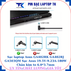 Sạc laptop Asus GA402RK GA402RJ GA503QM Sạc Asus 19.5V-9.23A-180W Chân kim to 6.0*3.7mm