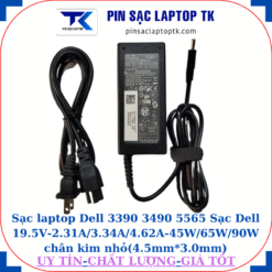 Sạc Dell 3390 3490 5565 Sạc Dell 19.5V-2.31A/3.34A/4.62A-45W/65W/90W chân kim nhỏ(4.5mm*3.0mm), Sạc 65W