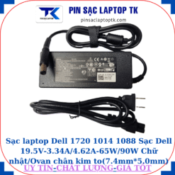 Sạc Dell 1720 1014 1088 Sạc Dell 19.5V-3.34A/4.62A-65W/90W Chữ nhật/Ovan chân kim to(7.4mm*5.0mm), sạc 90W chữ nhật