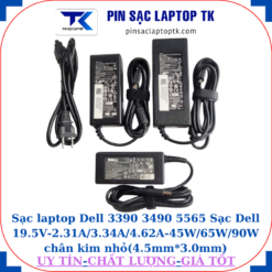 Sạc Dell 3390 3490 5565 Sạc Dell 19.5V-2.31A/3.34A/4.62A-45W/65W/90W chân kim nhỏ(4.5mm*3.0mm)