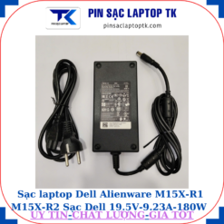 Sạc Dell Alienware M15X-R1 M15X-R2 Sạc Dell 19.5V-9.23A-180W Chữ nhật chân kim to(7.4mm*5.0mm)