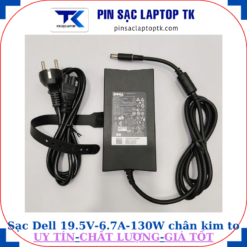 Sạc laptop Dell 19.5V 6.7A 130W Chữ nhật chân kim to 7.4mm*5.0mm