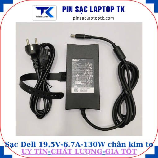 Sạc laptop Dell 19.5V 6.7A 130W Chữ nhật chân kim to 7.4mm*5.0mm