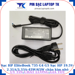 Sạc laptop HP EliteBook 735 G4 G5 Sạc HP 19.5V-2.31A/3.33A-45W/65W chân kim nhỏ màu xanh(4.5mm*3.0mm), sạc 45W