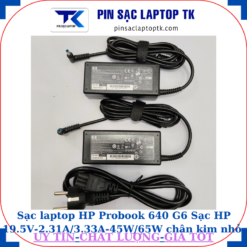 Sạc HP Probook 640 G6 Sạc HP 19.5V-2.31A/3.33A-45W/65W chân kim nhỏ màu xanh(4.5mm*3.0mm)