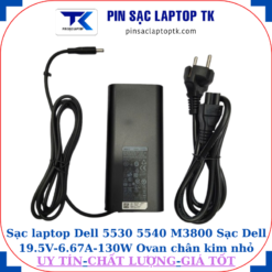 Sạc Dell 5530 5540 M3800 Sạc Dell 19.5V-6.67A-130W Ovan chân kim nhỏ(4.5mm*3.0mm), đủ bộ