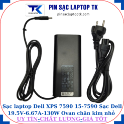 Sạc Dell XPS 7590 15-7590 Sạc Dell 19.5V-6.67A-130W Ovan chân kim nhỏ(4.5mm*3.0mm)