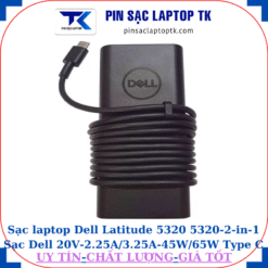 Sạc Dell Latitude 5320 5320-2-in-1 Sạc Dell 20V-2.25A/3.25A-45W/65W Type C, logo Dell