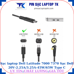 Sạc laptop Dell Latitude 7000 7370 Sạc Dell 20V-2.25A/3.25A-45W/65W Type C