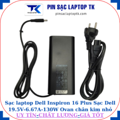 Sạc Dell Inspiron 16 Plus Sạc Dell 19.5V-6.67A-130W Ovan chân kim nhỏ(4.5mm*3.0mm)