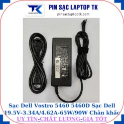 Sạc Dell Vostro 5460 5460D Sạc Dell 19.5V-3.34A/4.62A-65W/90W Chân khấc/đầu đạn(4.0*1.7mm), sạc 90W