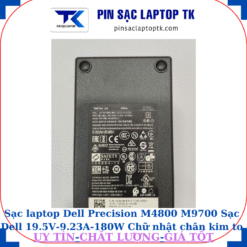 Sạc Dell Precision M4800 M9700 Sạc Dell 19.5V-9.23A-180W Chữ nhật chân kim to(7.4mm*5.0mm), thông số