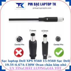 Sạc laptop Dell XPS 9560 15-9560 Sạc Dell 19.5V-6.67A-130W Ovan chân kim nhỏ(4.5mm*3.0mm)