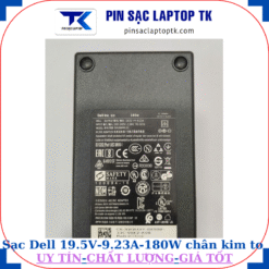 Sạc laptop Dell 19.5V 9.23A 180W chân kim to (7.4mm*5.0mm), thông số