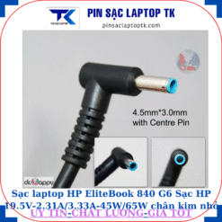 Sạc laptop HP EliteBook 840 G6 Sạc HP 19.5V-2.31A/3.33A-45W/65W chân kim nhỏ màu xanh(4.5mm*3.0mm)