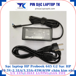 Sạc HP Probook 645 G2 Sạc HP 19.5V-2.31A/3.33A-45W/65W chân kim nhỏ màu xanh(4.5mm*3.0mm), sacj 45W