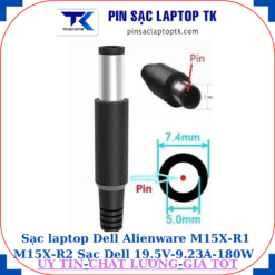 Sạc laptop Dell Alienware M15X-R1 M15X-R2 Sạc Dell 19.5V-9.23A-180W Chữ nhật chân kim to(7.4mm*5.0mm)