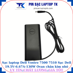 Sạc Dell Vostro 7500 7510 Sạc Dell 19.5V-6.67A-130W Ovan chân kim nhỏ(4.5mm*3.0mm), logo Dell