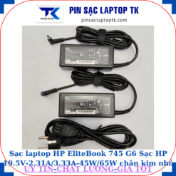 Sạc HP EliteBook 745 G6 Sạc HP 19.5V-2.31A/3.33A-45W/65W chân kim nhỏ màu xanh(4.5mm*3.0mm)