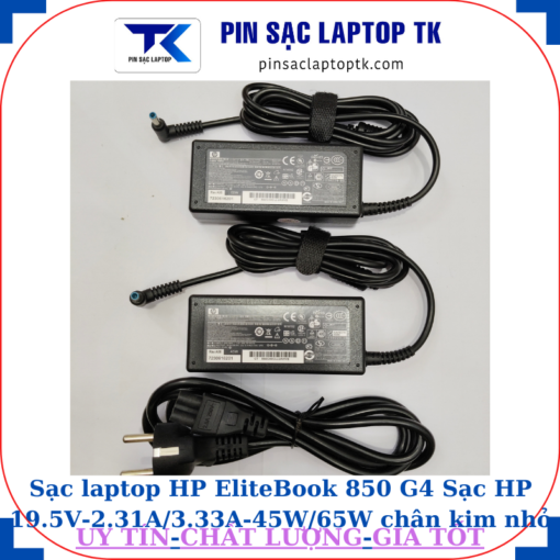 Sạc HP EliteBook 850 G4 Sạc HP 19.5V-2.31A/3.33A-45W/65W chân kim nhỏ màu xanh(4.5mm*3.0mm)