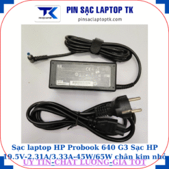Sạc HP Probook 640 G3 Sạc HP 19.5V-2.31A/3.33A-45W/65W chân kim nhỏ màu xanh(4.5mm*3.0mm), sạc 45W